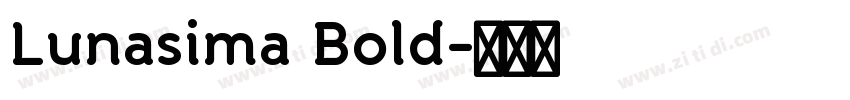 Lunasima Bold字体转换